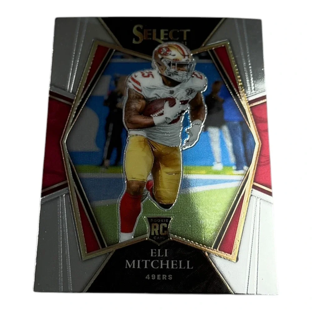 2021 Panini Select Eli Mitchell Premier Level Silver Prizm Rookie Card 192 49ers